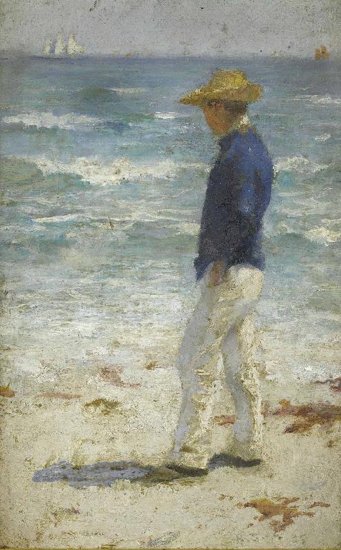 Henry Scott Tuke Looking out to sea oil painting picture